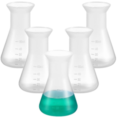 Conical Flask without Cap, PP Material - 1000 ml