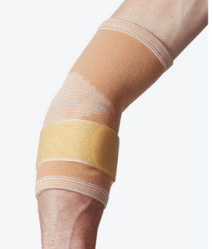 Elbow support with gel pads