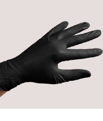 Black Powder-Free Nitrile Gloves,