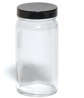 Glass 8 oz (237ml) Evidence collection jar