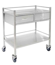 Trolley with Double drawer