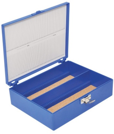 SLIDE STORAGE BOXES FOR 100 PCS -BLUE COLOUR