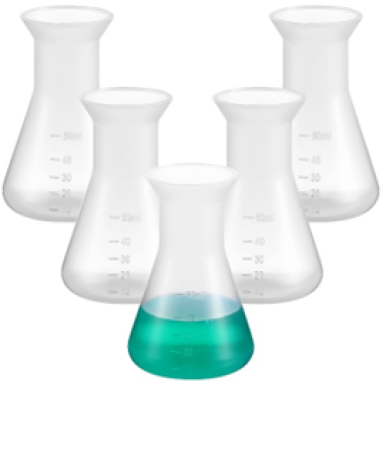 Conical Flask without Cap, PP Material - 250 ml