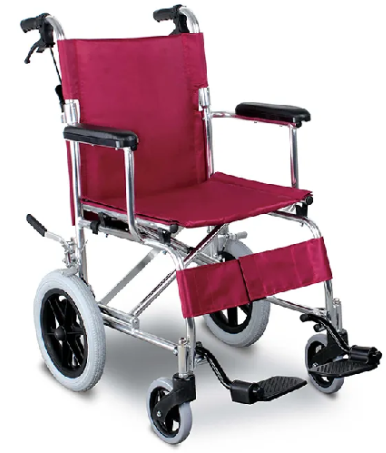 Wheel Chair Red Color (Small Tyre)