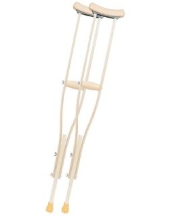 Underarm Crutches Medium Wooden  (M)