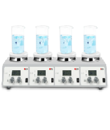 LCD 4-Channel Digital Magnetic Hotplate Stirrer