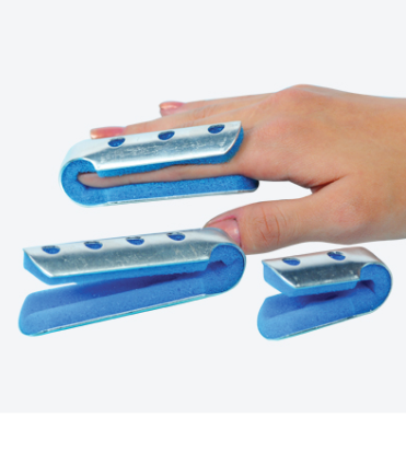 Fold-over finger splint