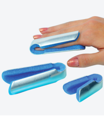 Fold-over finger splint